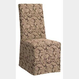 Sure Fit Scroll Long Dining Room Chair Slipcover Set of 2